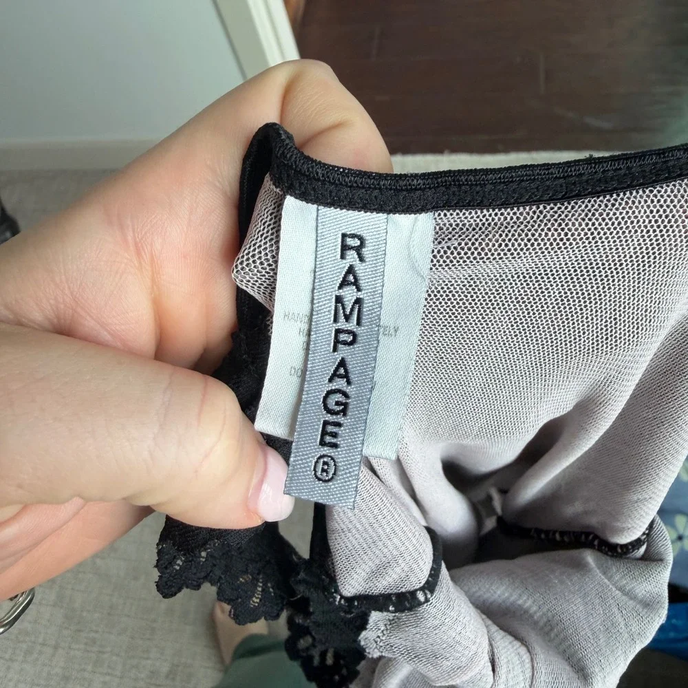 Vintage Y2K Rampage Layered Mesh Night Dress Size‎ Small